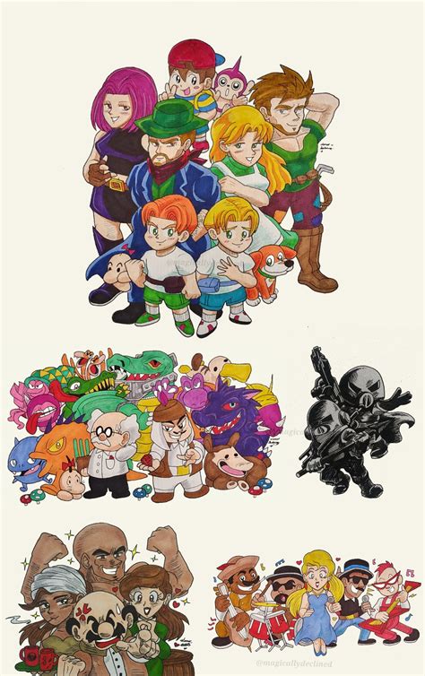 I drew the character designs from the Earthbound 64/Mother 3 beta that were shown off in ...