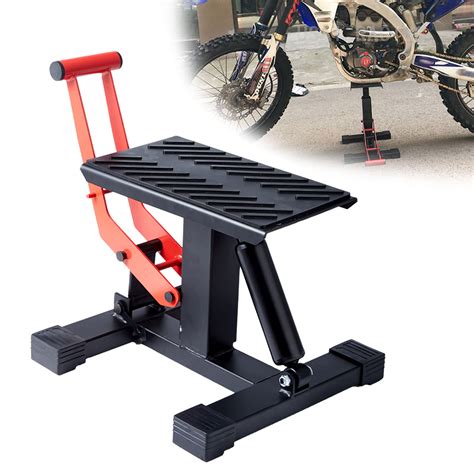 BotaBay Motorcycle Lift Stand Hydraulic Motorcycle Jack Lift Stand, Height Adjustable Heavy Duty ...