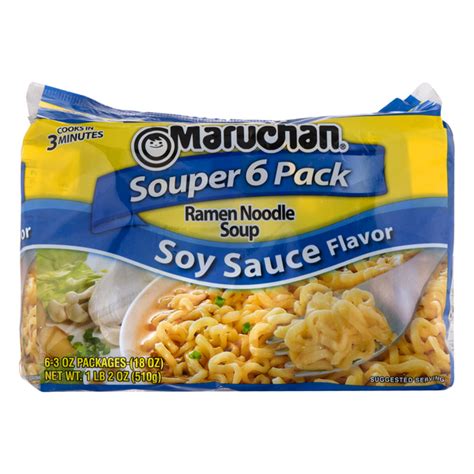 Save on Maruchan Ramen Noodle Soup Soy Sauce Flavor - 6 ct Order Online ...