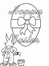 transmissionpress Bunny Paint Happy Easter Eggs Coloring Pages sketch template