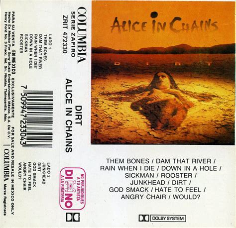 Alice In Chains - Dirt (1992, Cassette) | Discogs