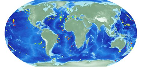 Map of seamounts included in the Seamount Ecosystem Evaluation... | Download Scientific Diagram