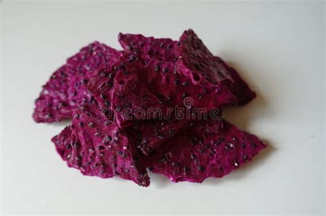 Heap of Purple Dried Dragon Fruit Chips Stock Photo - Image of multiple, gourmet: 272844070