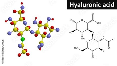 "Molecular structure of Hyaluronic acid, 3D rendering" Stock photo and royalty-free images on ...