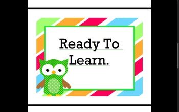 Owl Behavior Clip Chart by Things For Third Grade | TpT