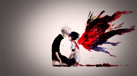 Touka Kirishima and Ken Kaneki - Tokyo Ghoul 4K Ultra HD Wallpaper