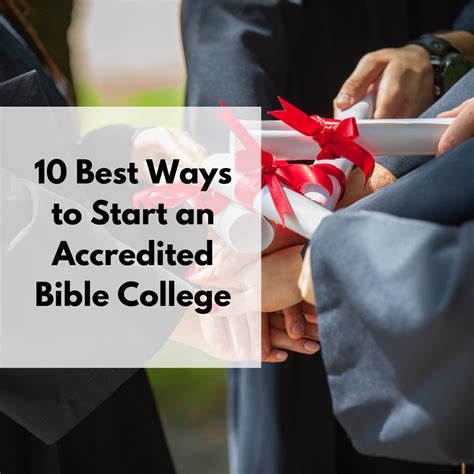 10 Best Ways to Start an Accredited Bible College