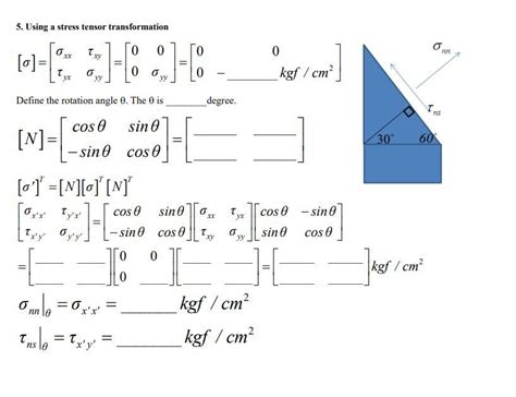 Solved 5. Using a stress tensor transformation Define the | Chegg.com