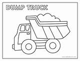 Free Printable Dump Truck Coloring Page For Boys sketch template