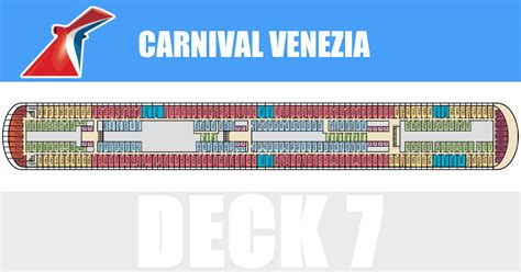 Carnival Venezia Deck 7 - Activities & Deck Plan Layout