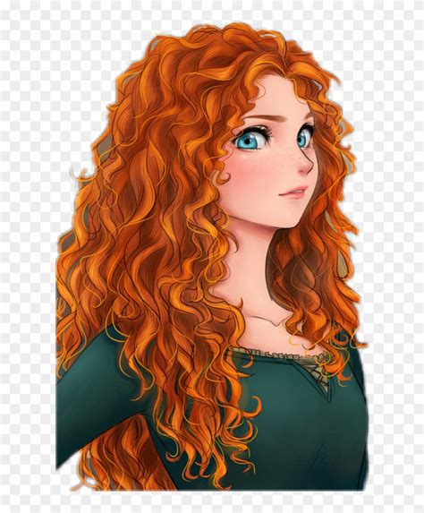 #merida #brave #anime #disney #disneyprincess Original - Disney Princess Anime Drawings, HD Png ...