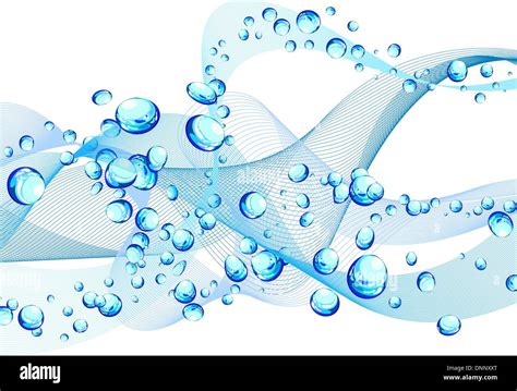 Water Bubbles Background Vector