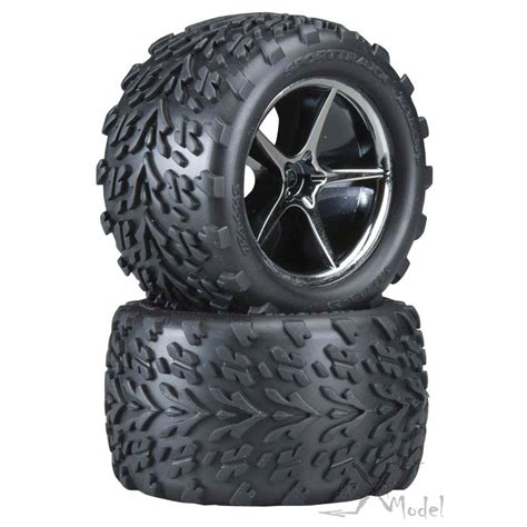 Tires and rims E - revo 1/16 (2) Traxxas TRX - 7174A