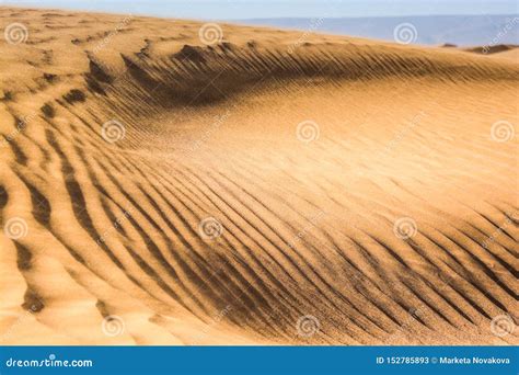 Structure of Sand Dunes during Sunset in Erg Chegaga, Morocco Stock Image - Image of hill ...