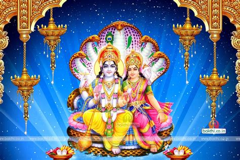 Vishnu And Laxmi Wallpaper