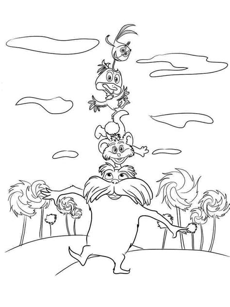 Lorax coloring pages