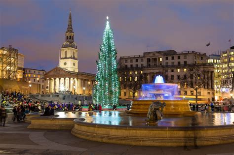 The Lighting Ceremony For The Twinkling Trafalgar Square Christmas Tree ...