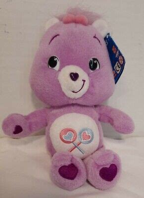 CARE BEARS SHARE Bear Purple Lollipops Stuffed Animal Plush Doll Toy 2007 £22.21 - PicClick UK