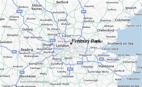 London Map Finsbury Park