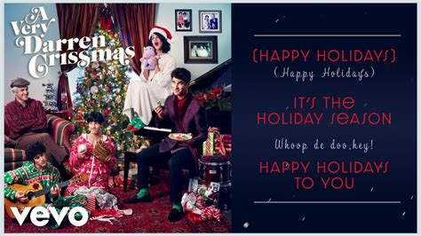 Darren Criss - Happy Holidays / The Holiday Season (Lyric Video) - YouTube