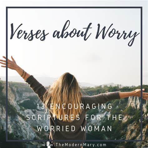 13 Verses for the Worried Woman - The Modern Mary