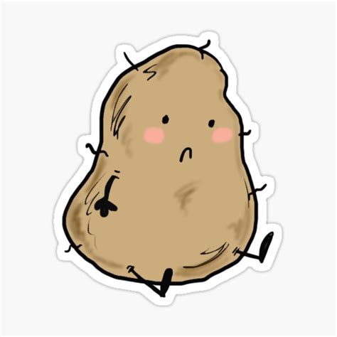 "Sad potato" Sticker for Sale by T-shirtplanet | Redbubble