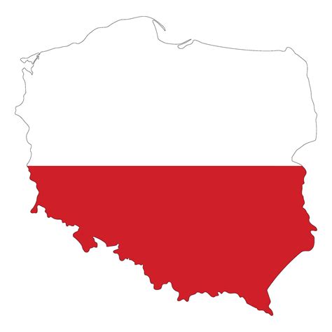 Map of Poland with Poland national flag 33507636 Vector Art at Vecteezy