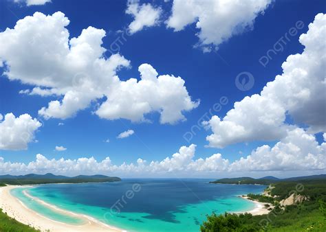 Beautiful Natural Scenery At The Beach Background, Nature, Beach, Ocean ...