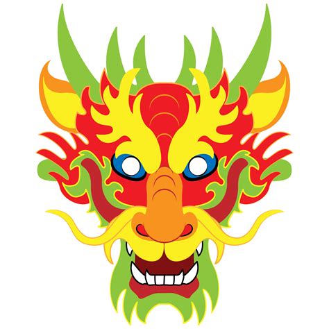 Chinese Dragon Head Printable