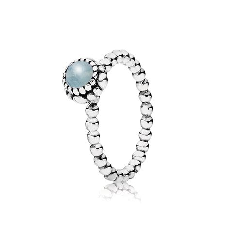 March Birthstone Ring - Pandora UK | PANDORA eSTORE