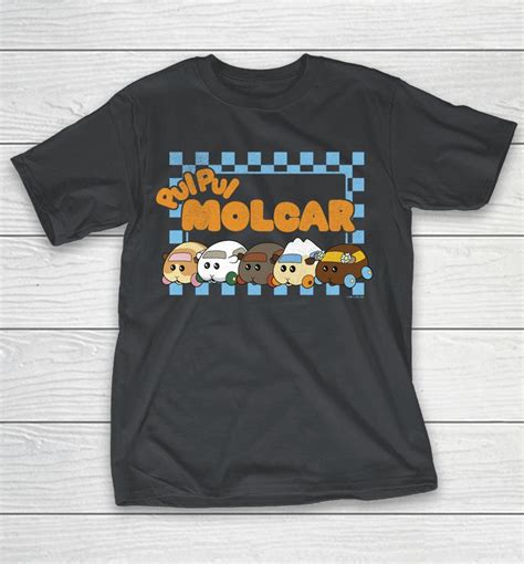 Pui Pui Molcar Guinea Pig Racing Check Team Shirts | WoopyTee