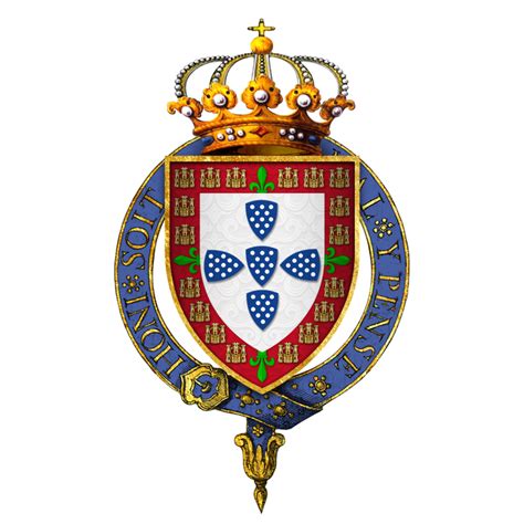 Coat of Arms of Edward, King of Portugal, KG - User:Rs-nourse ...