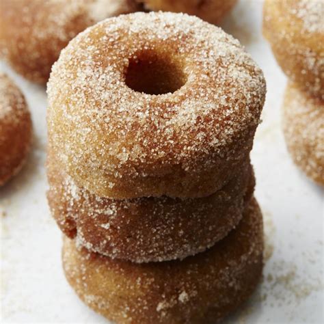 Apple-Cinnamon Mini Doughnuts Recipe - EatingWell