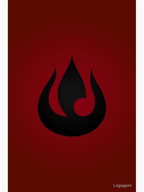 "Fire Nation Logo" Poster by Logogami | Redbubble