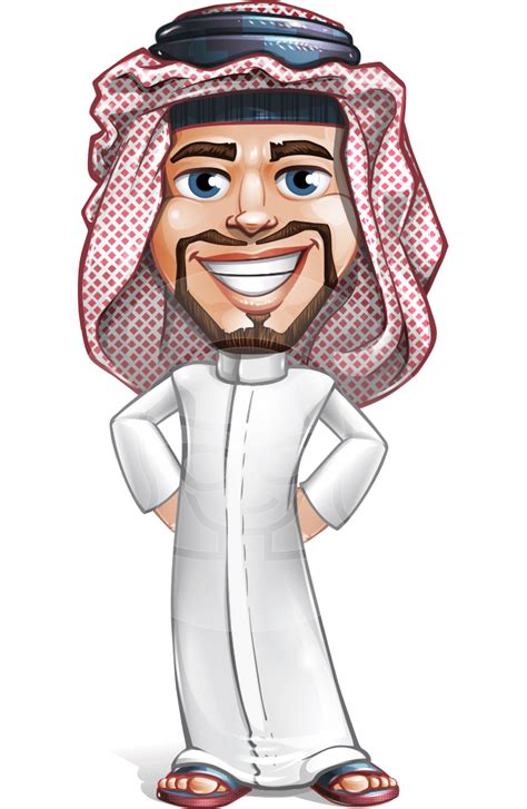 Middle Eastern Man Cartoon Vector Character | GraphicMama