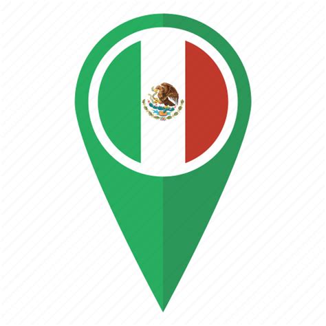 Flag, map, mexico, pin icon - Download on Iconfinder