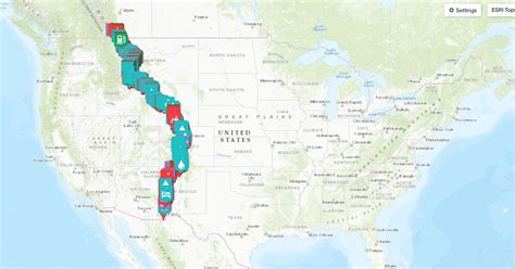 POI Map of the Great Divide Mountain Bike Route - BIKEPACKING.com