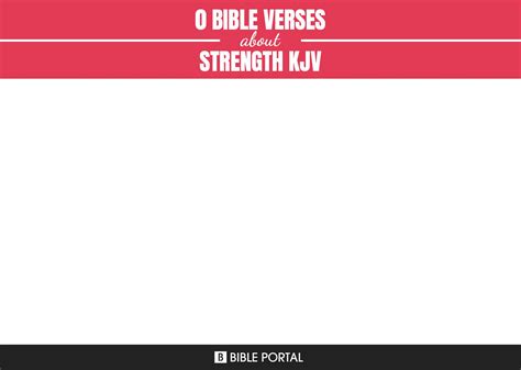 19 Bible Verses about Strength, Kjv