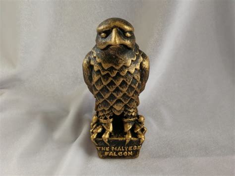 Maltese Falcon Small Bronze Stone Statue - Clarach