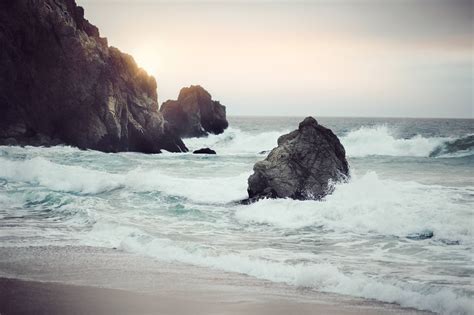 Free Images : beach, sea, coast, nature, sand, rock, ocean, cloud ...