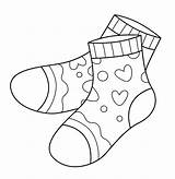 Printable Socks Coloring Pages Free For Kids And Adults sketch template