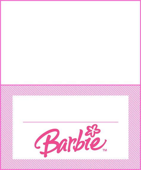 http://www.creativeprintables.org/free-barbie-party-ideas.html Name Tag For School, Free Barbie ...