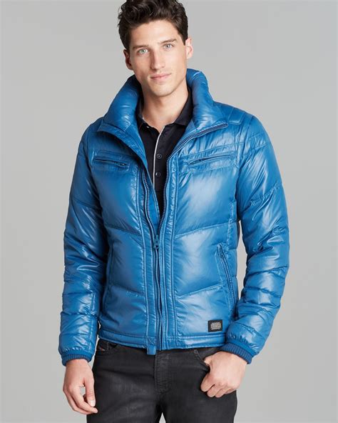 DIESEL Wanton Puffer Jacket in Blue for Men - Lyst