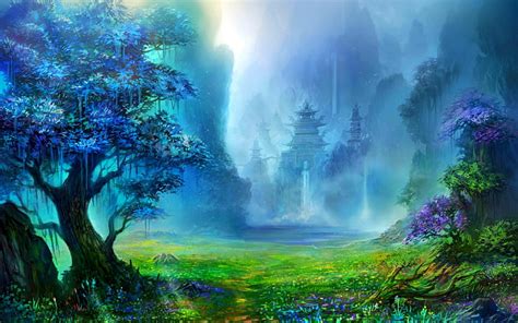 Fantasy Land, pretty, house plant, home, bonito, magic, sweet, mountain, nice, HD wallpaper | Peakpx