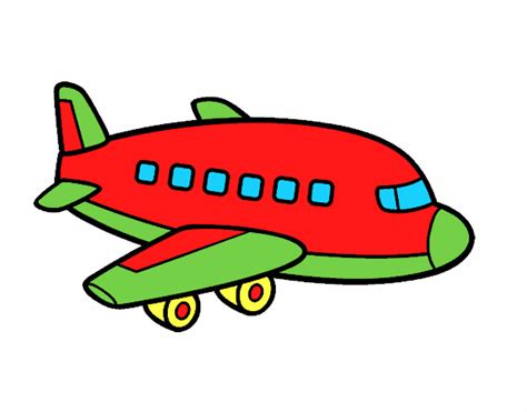 Dibujo de Un avión de pasajeros pintado por en Dibujos.net el día 02-10 ...