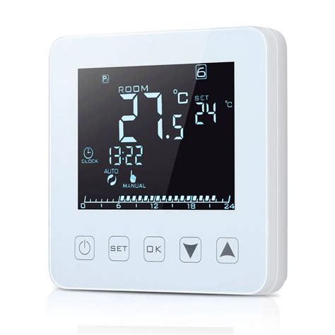 WIFI Function Optional Electric Heating Thermostat 16A LCD Display ...