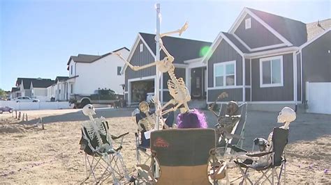 Pole dancing skeleton Halloween decoration ordered to be taken down - Mirror Online