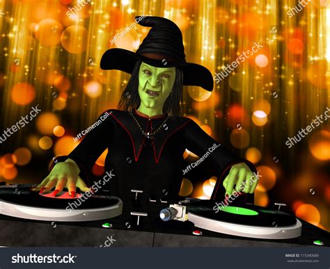 Wicked Witch Dj Wicked Witch House Stock Illustration 115340689 ...