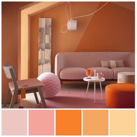Bold and brave! Analogous colours in saturated oranges and pinks ...