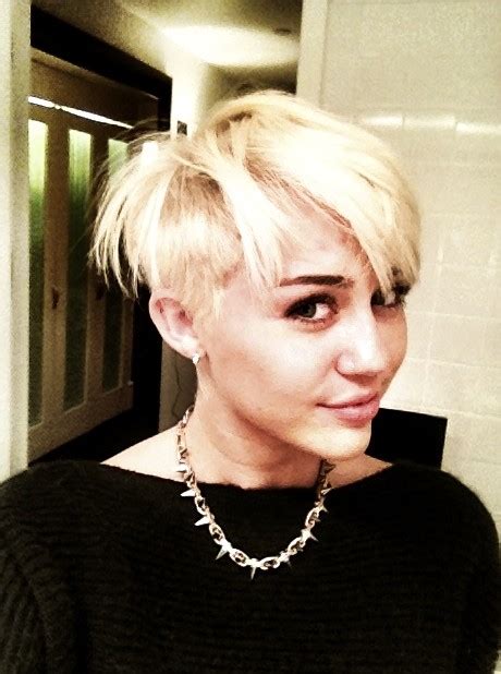 Miley Cyrus New Hairstyle: Miley Cyrus Adorably Edgy New Pixie Cut ...